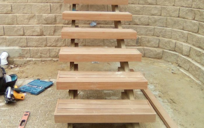 wooden staircase - cape town - cape decking 1