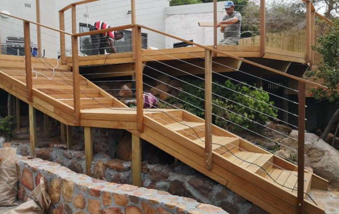 Garapa wooden decking cape town 1
