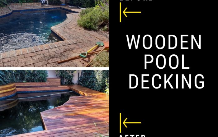 WOODEN POOL DECKING