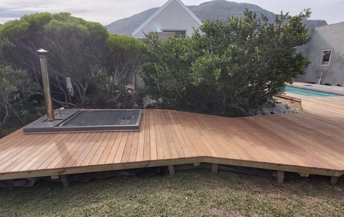 Balau Decking Installation - wooden decking cape town 2