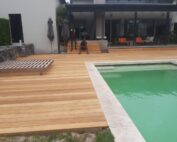 wooden pool decking ideas