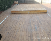 sliding deck - wooden sliding pool cover - cape decking wooden pool decking Cape Town