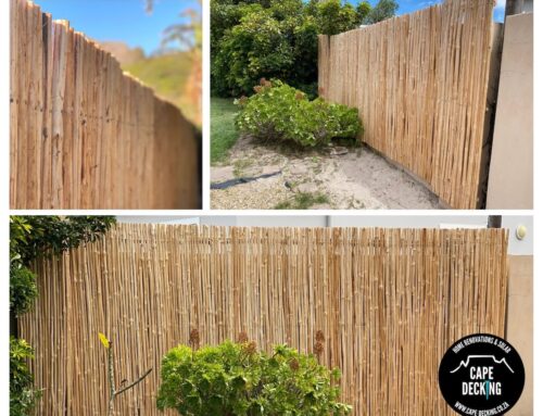 Latte Wooden Fencing Wall Wrap Installation