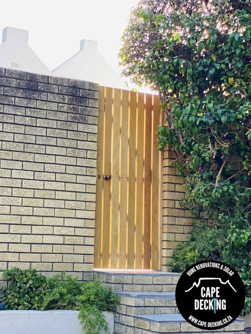 Garapa Wooden Gate Prices Cape Town - Cape Decking