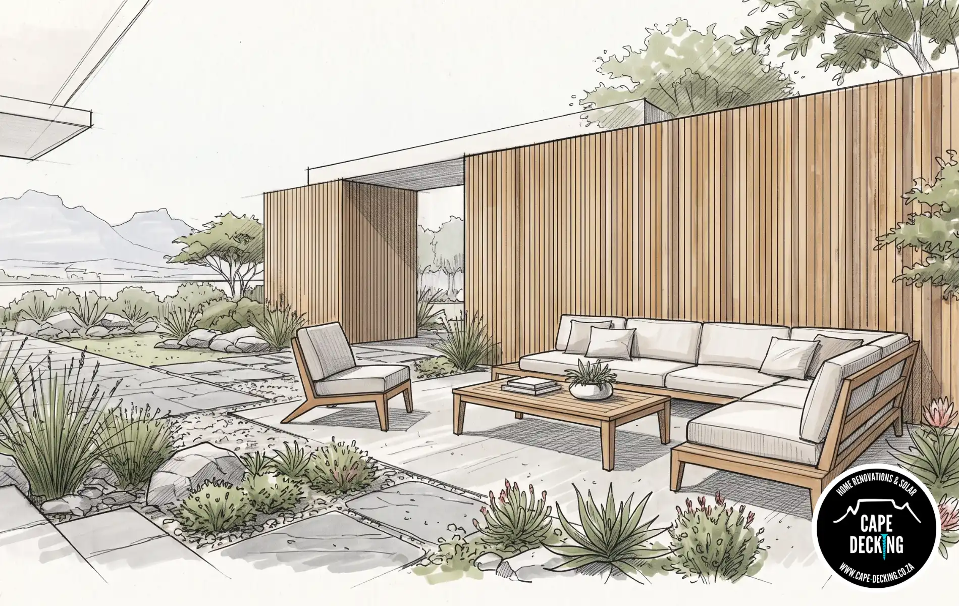 wooden wall cladding cape town - cape decking